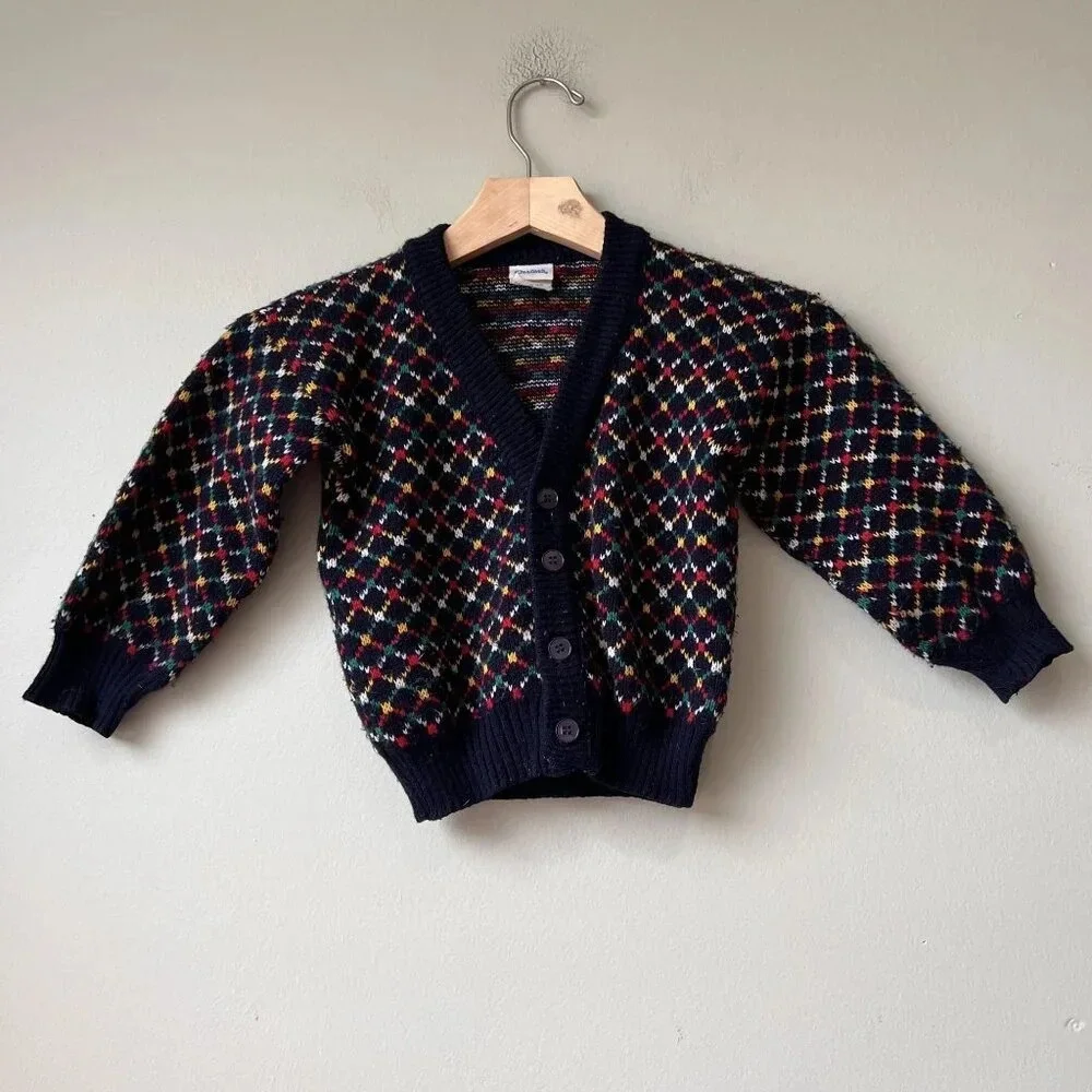 Vintage Carters Toddler Cardigan Sweater Size 4